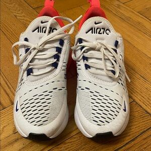 Nike Air Max 270 White and Hot Pink Sneakers